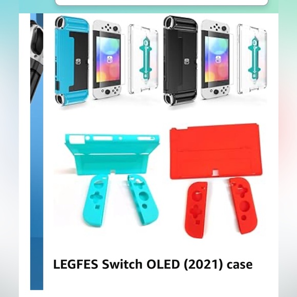 Legfes console protection cover Nintendo Switch case LEGES Dockable OLED 7” - Picture 8 of 12